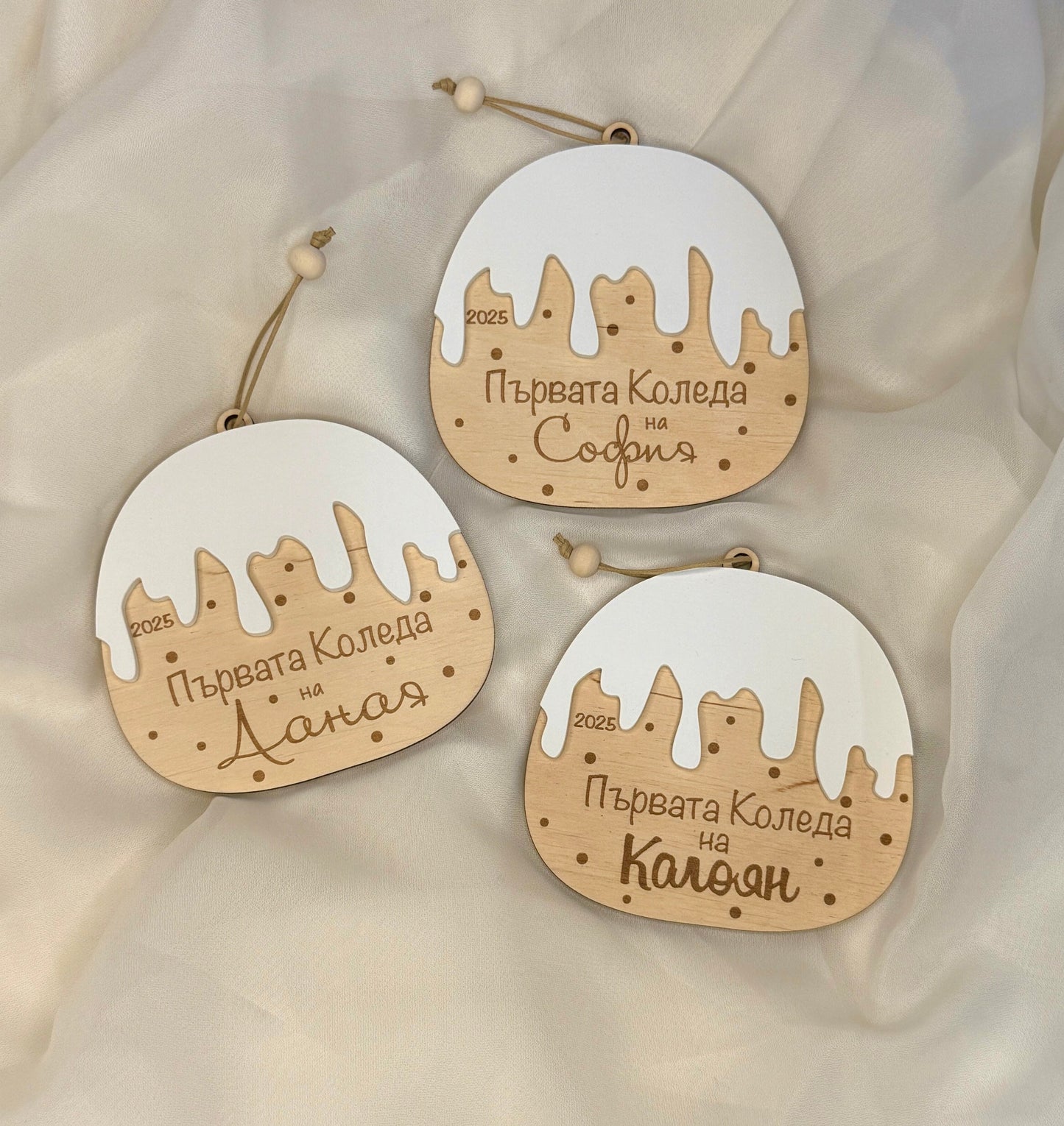 Дървена играчка "Моята първа зимна приказка"