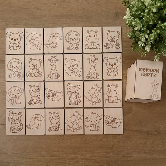 Мемори карти с животни